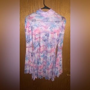 Pink and lavender angel dress with bell sleeves